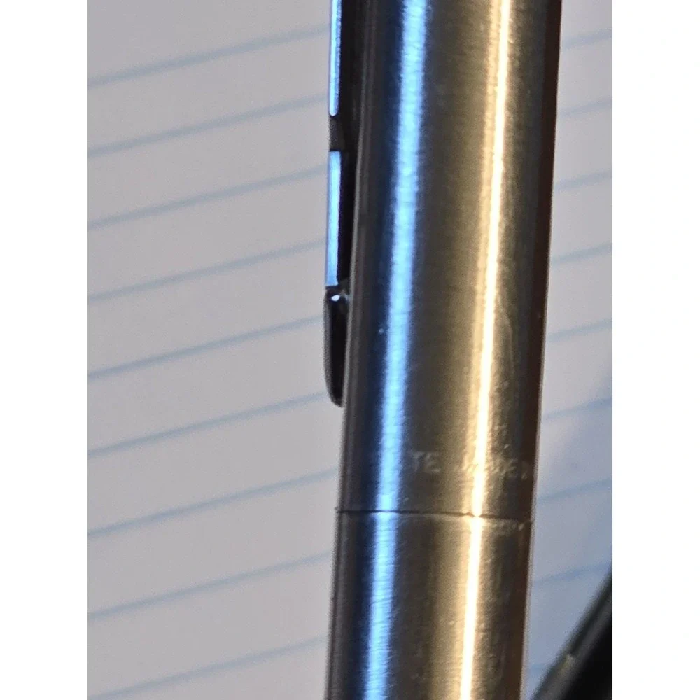 Lot 2 Vintage Parker Vector Fountain Pens Black & Stainless Steel Made In USA